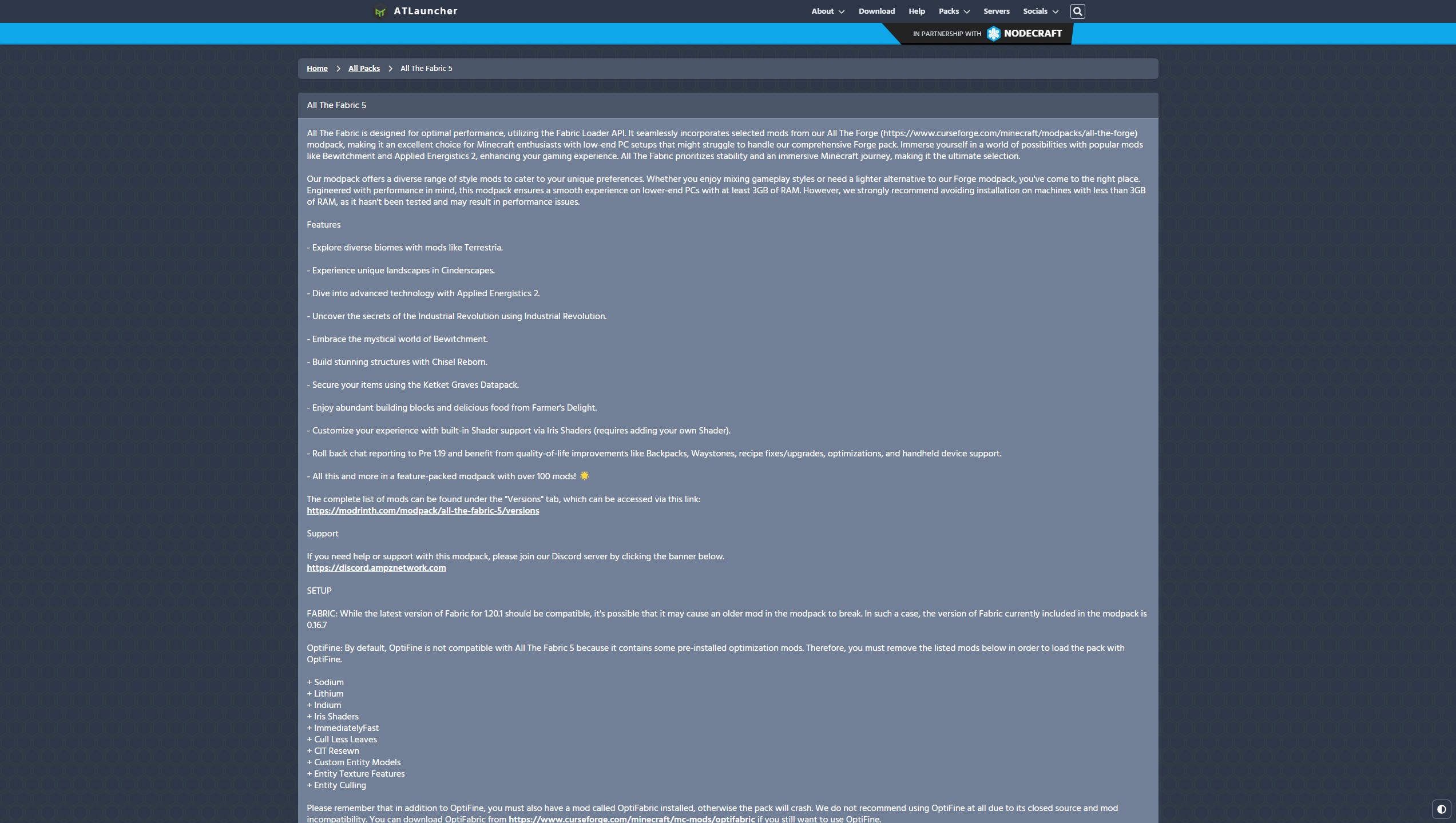 All The Fabric Discontinuing ATLauncher Support